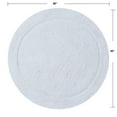 thumbnail image 3 of Home Weavers Inc Home Weavers Bathroom Rug, Cotton Soft, Water Absorbent Bath Rug, Non Slip Shower Rug Machine Washable 30" Round White, 3 of 5