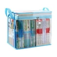 thumbnail image 5 of TerraHaven Large Capacity Transparent Book Storage Box with Zipper & Handle, Foldable Plastic Organizer - for Student Books, Classroom & Home Organization, 5 of 5