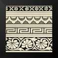 thumbnail image 2 of Vision Studio 20x20 Black Modern Framed Museum Art Print Titled - Ornamental Tile Motif III, 2 of 5