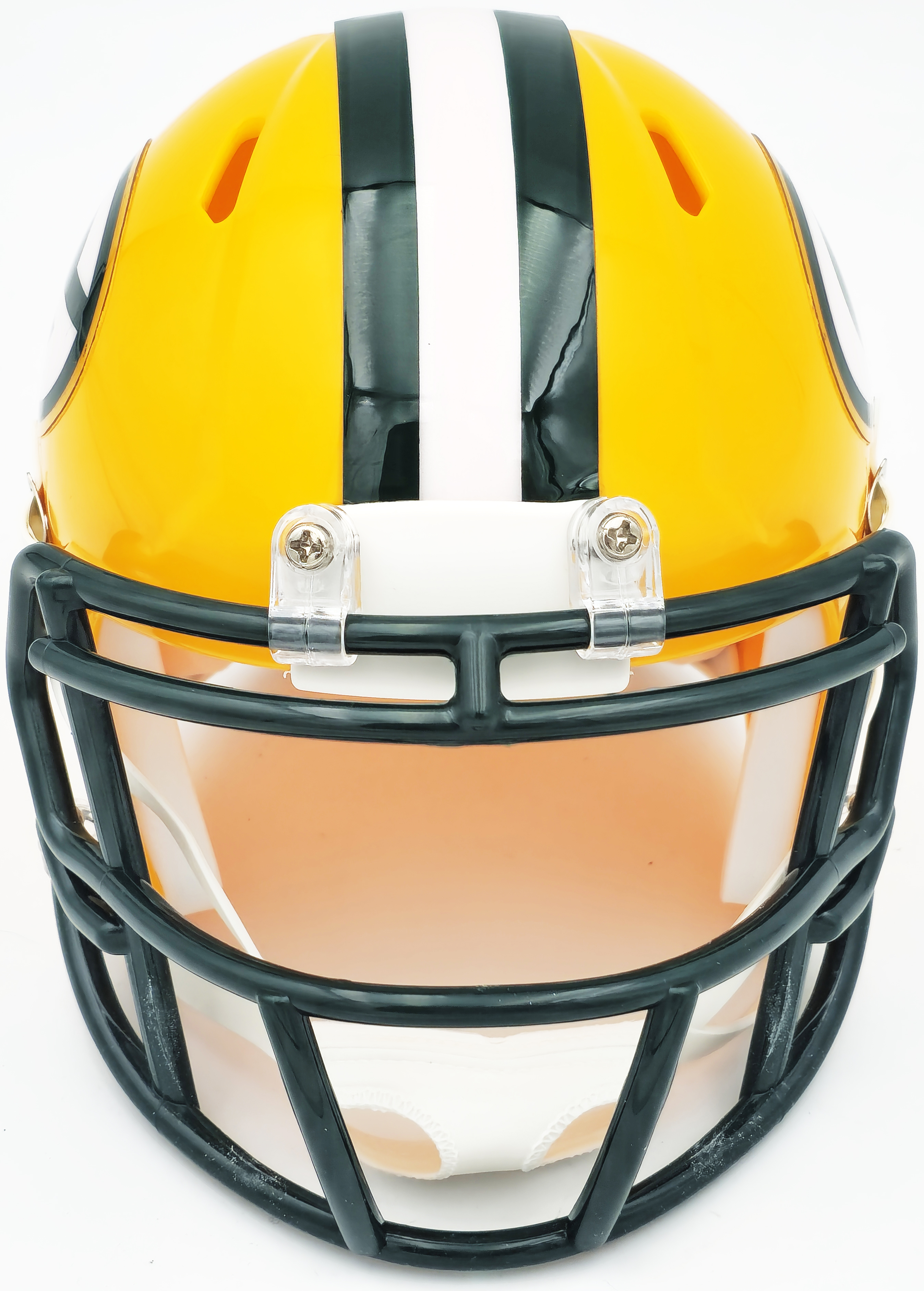Unsigned Green Bay Packers Yellow Speed Mini Helmet 228819