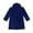 Navy, variant on LLYWEY Toddler Boys Girls Fleece Robe - Kids Long Sleeve Wrap V-Neck Bathrobes with Belt - Unisex Solid Midi Length Bath Robe Pockets Age 3-12 Years, Blue 6-8T