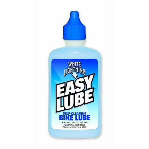 White Lightning Easy Lube Bike Lubricant Squeeze Bottle, 2-Ounce