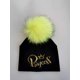 thumbnail image 1 of Gorro con pompón de cubo para bebé, gorro con letras de Príncipe, princesa dorada, a la moda, para recién nacido, 1 of 4