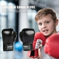 thumbnail image 2 of DYEXPRESS Boxing Gloves, Pro Training Sparring, Sponge PU Leather, Suitable for Children Aged 3-12, Heavy Punching Bag Focus Mitts Pads Workout, Ventilated Palm, Multi Layered, 1 Pair (Black), 2 of 8