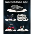 thumbnail image 3 of AUTDER 12V/24V Car Battery and Alternator Tester with LCD Display for Cars, Trucks, and Motorcycles, 3 of 7
