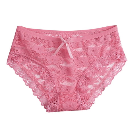 

Rovga Women Panties Female Lace Panty Lotus Pink Seamless Briefs 1 Pcs