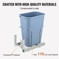 thumbnail image 2 of KFFKFF Slide-Out Garbage Holder, 35L Capacity, Single Bin Under Sink Waste System with Pull Handle and Installation Kit, Durable 110 lbs Support, Kitchen Cabinet Trash Organizer, 2 of 9