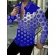 thumbnail image 1 of Camisa de hombre 2024, diseño de diseñador informal de moda, solapa con botones, manga larga, para hombre, para fiesta, graduación, deportes, gimnasio, talla grande, 1 of 6