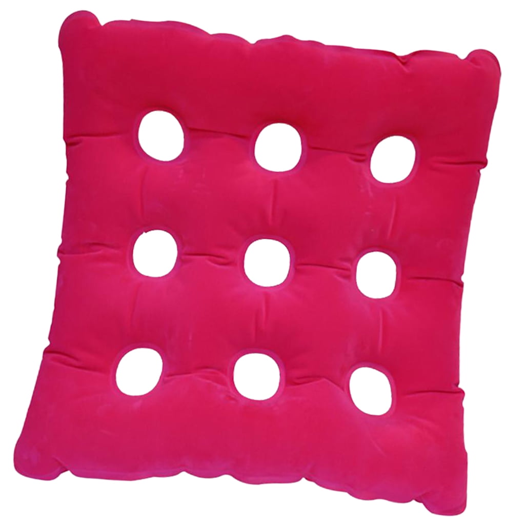 Air Inflatable Seat Cushion Pressure Bed Sores Hemorrhoids 17 Pink