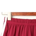thumbnail image 4 of Short Décontracté d'Été pour Femmes - Ample en Coton Doux Extensible Grande Taille Rouge S, 4 of 8