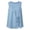 Blue#tie front sleeveless blouses, variant on aohooy Women Summer Tops Button Down Sleeveless Shirts Tie Front Gauze Tunic Blouse Crew Neck Loose Button Tank Top Gray,L