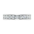 thumbnail image 3 of 1 Carat Channel Set Diamond Wedding Band Ring in 14K White Gold (Ring Size 6.5), 3 of 6