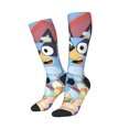 thumbnail image 2 of Saiise Bluey Funny Socks Men Women Boys Kids Adults Novelty Graphic Crew Tube Socks Crazy Design Casual Dress Socks for Sports,Running,Travel, 2 of 7