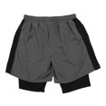 thumbnail image 2 of Bermuda Athletic Works para Hombre, Short Doble Gris Talla M, 2 of 4