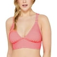 thumbnail image 4 of Hula Honey Juniors’ Rib Illusion Cross-Back Bikini Top, Hibiscus, Large, 4 of 5