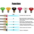 thumbnail image 2 of 10FT Gutter Cleaning Tool Pressure Washer Extension Wand with 6 Nozzle Tips,1/4In Quick Connect,Power Washer Accessories, 2 of 7