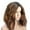 Brown, variant on Short Grey Curly Layered Wig for Women Ombre Silver Grey Short Fluffy Synthetic Hair Wigs With Bangs