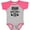 Baseball Heather and Hot Pink, variant on Inktastic Idaho Awesome Since 1890 Boys or Girls Baby Bodysuit
