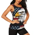thumbnail image 2 of Fotbe American Bald Eagle Blusas Sin Mangas para Mujer – Estilo Casual, Corte Suelto, Slim-Fit, Cuello Redondo Deportivo, Tops de Verano para Gimnasio y Yoga-Medium, 2 of 7