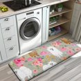 thumbnail image 3 of Pomeranian Dog and Flower Floral Kitchen Rug Mat,Kitchen Runner Rugs Non Skid Washable,Decorative Kitchen Floor Mats for Kitchen,Sink,Laundry,17"x47.2", 3 of 7