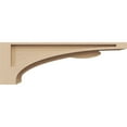 thumbnail image 3 of 3"W x 18"D x 6"H Thin Viola Rough Cedar Woodgrain TimberThane Corbel, Primed Tan, 3 of 6