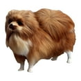 thumbnail image 2 of HEVIRGO Simulated Cute Pomeranian Dog Photography Props Desktop Car Home Decor Toy Gift,Yellow, 2 of 9