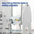 thumbnail image 3 of UNICOO® Toddler Slide and Swing Set, Kids Indoor and Outdoor Playground Combination for Boys & Girls (Kids Playground Set 8 in 1 - White Grey), 3 of 7