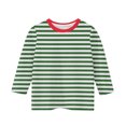 thumbnail image 4 of Girls Shirts Size 8 Round Neck Tops for Teen Girls Girls 3/4 Sleeve Tops and Blouses Striped Tee Boys Top for Girls 12-14, 4 of 5
