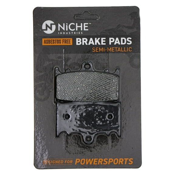Niche Brake Pad Set for Kawasaki ZZR600 Semi-Metallic Motorcycle 519-KPA2435D