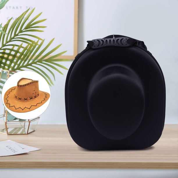 Large Hat Box Travel Fedora Case Panama Hat Carrier Panama Hats Black