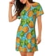thumbnail image 2 of Fotbe Pineapple Bata de Dormir para Mujer con Estampado, Camisón de Algodón de Manga Corta, Ropa de Dormir Casual, 2 of 6