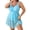 Sky Blue, variant on Plus Size Bikini Swimsuit for Women High Cut One Piece Bathing Suit with Underwire Padded Bras Summer Beach Vacation Pool Party, Pink XL