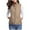 Khaki, variant on DYTTDG Women's Fashion Sleeveless Warm Cotton Jacket Standing Collar Zipper Casual Jacket with Pockets on Clearance
