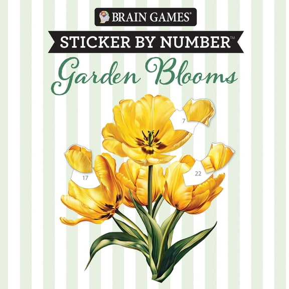 Brain Games - Sticker by Number Compact Brain Games - Sticker by Number Compact Edition: Garden Blooms 7x7 Inches Travel Size Activity Book for Adults & Kids 7 , (Paperback)