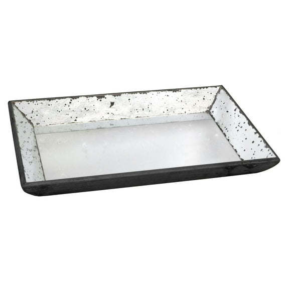 CC Home Furnishings Vintage Style Mirrored Rectangular Tray - 19.5"