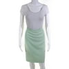 Pre-owned|Escada Margaretha Ley Womens Wool Solid High Waist Skirt Green Size M