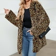 thumbnail image 4 of Elainilye Fashion Fall Jackets for Women Ladies Warm Faux Furry Long Coat Jacket Winter Solid Turn Down Collar Outerwear,Green, 4 of 6