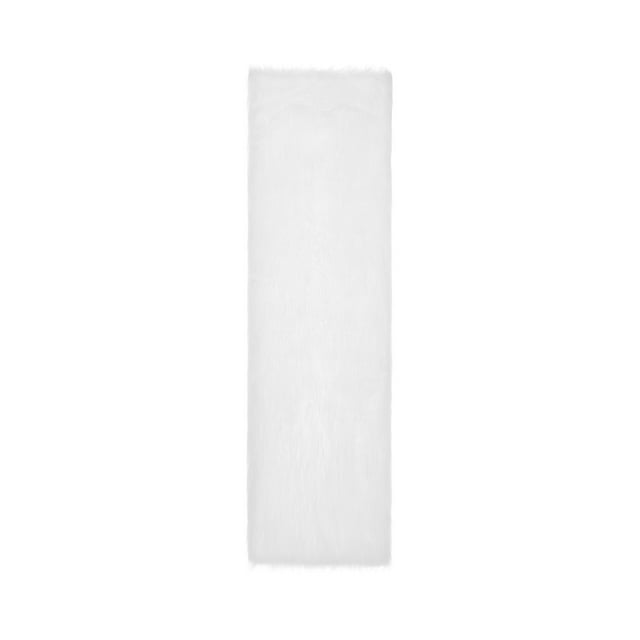 Gupgi Christmas Table Runner Solid Color Furry Plush Table Runner Table Decor for Home Kitchen Holiday Party Decorations