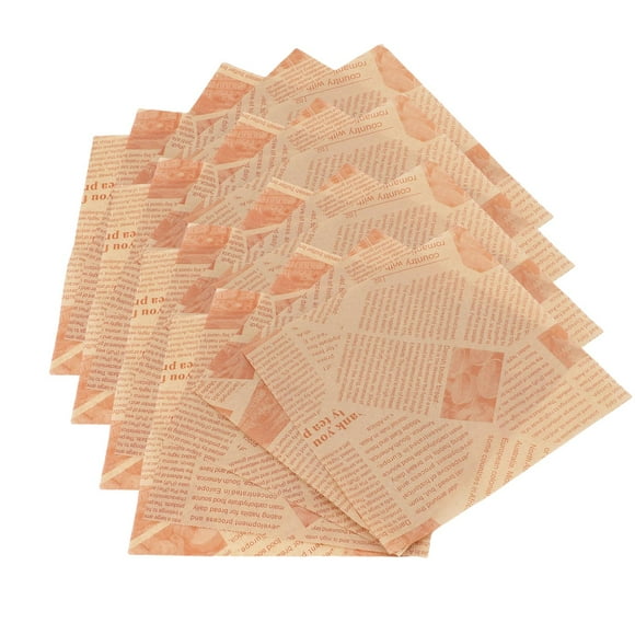 Grease Proof Wrapping Paper, Food Basket Liner 500 Sheets Sandwiches Wrapping Paper Deli Paper Sheets for Frying