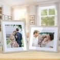 thumbnail image 2 of Calenzana 15 Pack 8.5x11 Picture Frame with Mat, 11x14 Certificate Frame without Mat for Wall Mount or Tabletop, Rice White, 2 of 7
