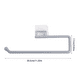 thumbnail image 4 of Toystoory Portarrollos de papel de cocina, toallero autoadhesivo de plástico, estante colgante móvil de 180 grados, accesorios Organizadores de utensilios de cocina Gris, 4 of 6