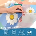 thumbnail image 4 of Yayeee Kitchen Valance Rod Pocket 54" x 18" Living Room Window Curtain, Pink Checkered Daisy, 4 of 6