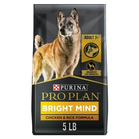 UPC: 0038100170835 | Purina Pro Plan Senior Dog Food With Probiotics for Dogs Bright Mind 7+ Chicken & Rice Formula 5 lb. Bag