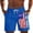 Blue@GC@, variant on CONZONE Independence Day Mens Casual Shorts Elastic Waist Drawstring 4Th Of July Shorts For Men Patriotic Usa Flag Graphic Lightweight Loose Fit July 4Th Shorts With Pockets