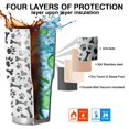thumbnail image 7 of 30oz Paw Prints and Bones Tumblers Stainless Steel Tumbler with Lid and Straw,Vacuum Insulated Double Wall Travel Tumbler Cups Mug with Cleaning Brush for Coffee,Tea, 7 of 7