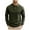 Army Green, variant on Iugvhana Men's Casual Lapel Sweatshirt Top Regular Fit Solid Long Sleeve Basic 2 Button Shirts Pullover T-Shirt Blouse Gray S