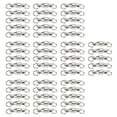 thumbnail image 2 of 50pcs Ball Bearing Swivels Connector High Strength Stainless Steel Solid Welded Rings For Saltwater Freshwater Fishing With  Rotation And Durable Connection, 2 of 8