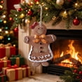 thumbnail image 6 of PONPRNGY 1Pc Gingerbread Man Ornaments for Christmas Tree, Gingerbread Christmas Decorations, Adorable Resin Figurines Decor for Tree, Home, office, Baking Party, 6 of 8