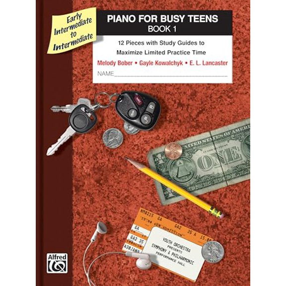 Pre-Owned Piano for Busy Teens, Bk 1: 12 Pieces with Study Guides to Maximize Limited Practice Time, 9780739061213, 0739061216, Paperback,