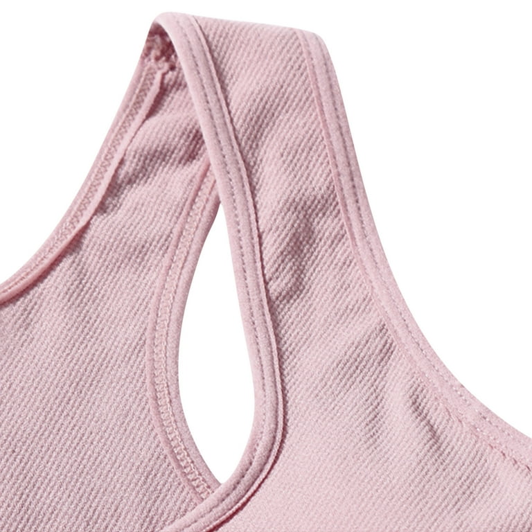 Nike Dri-Fit Pink Sports Bra Size S with Back Triangle Detail with Gray Trim